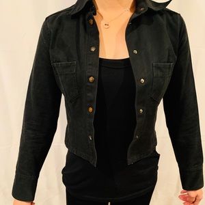 Gucci Cropped Denim Button up